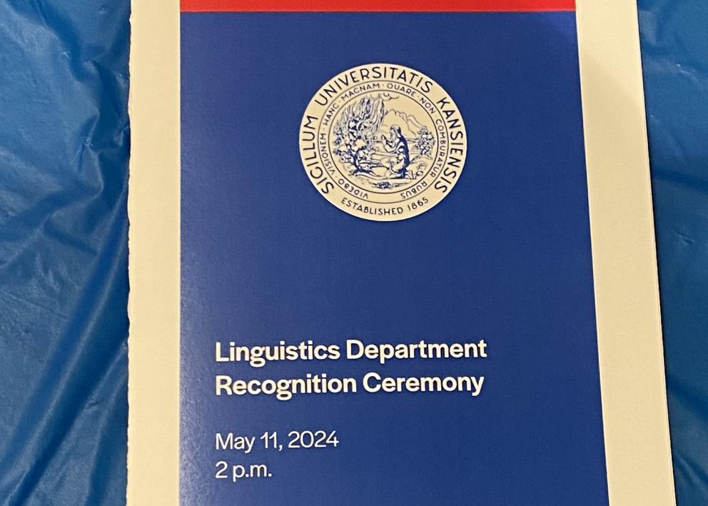 Linguistics Recognition Ceremony Program