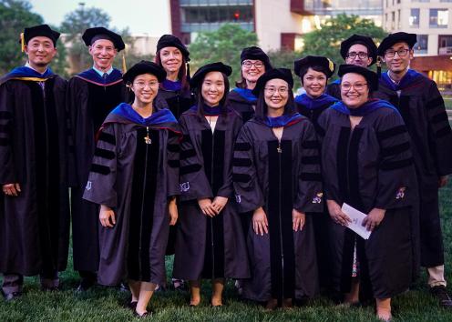 2022 Graduation Hooding with LING faculty