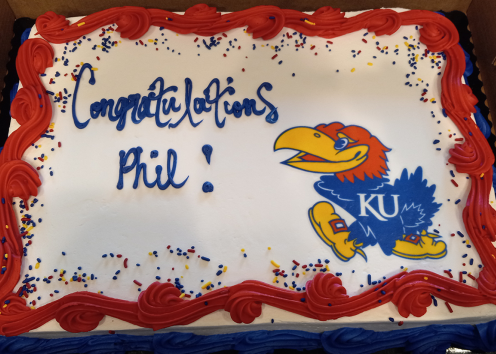 Cake for Phil Duncan's Promotion Celebration