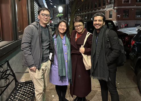 X. Wang, A. Nobuki, Prof. U. Minai and M. Ozturhan at BUCLD Conference